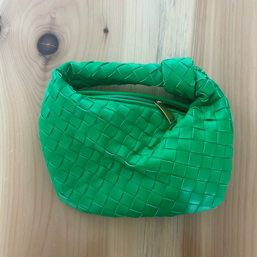 Green Woven Handbag